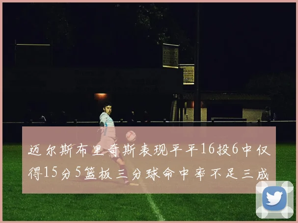 迈尔斯布里奇斯表现平平16投6中仅得15分5篮板三分球命中率不足三成